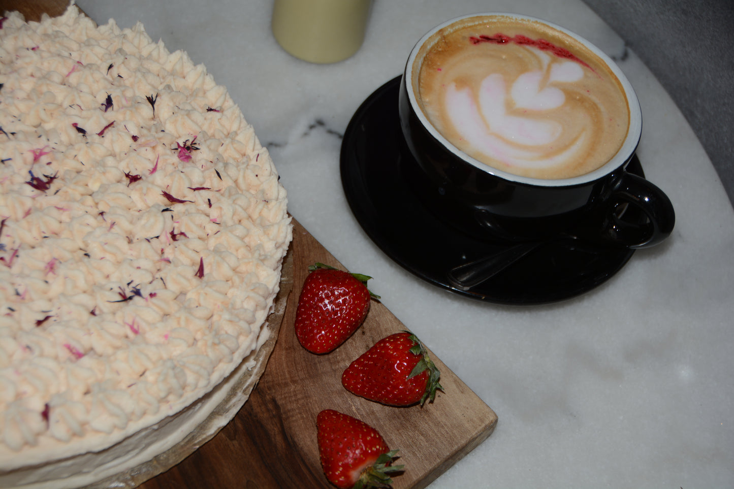 STRAWBERRY LEMON CAKE