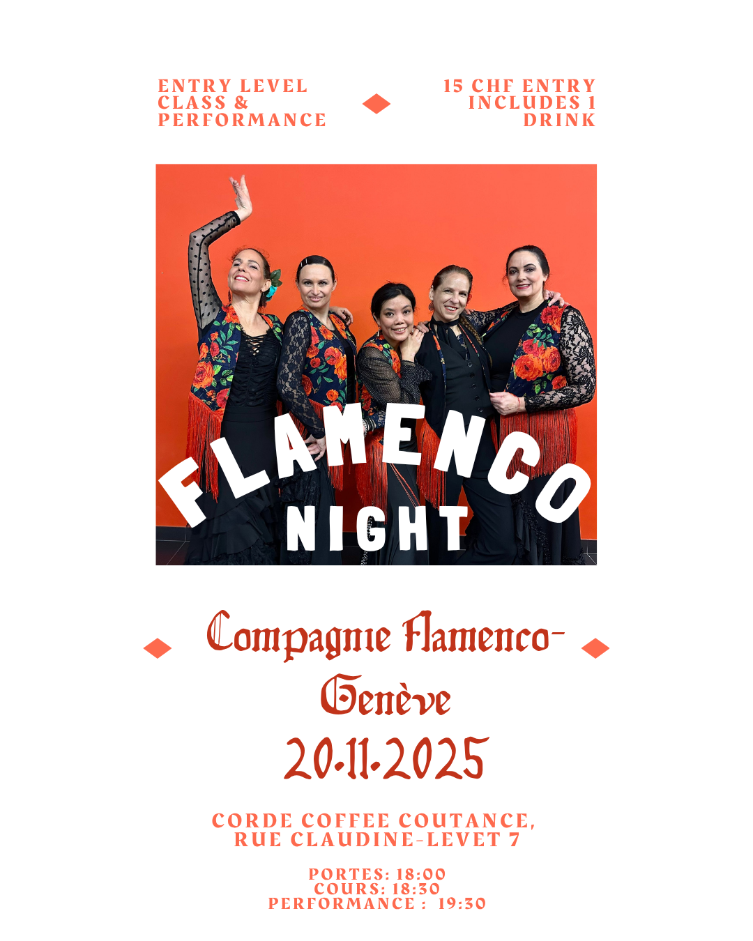 Flamenco Night 20.11.25 Compagnie Flamenco Genève