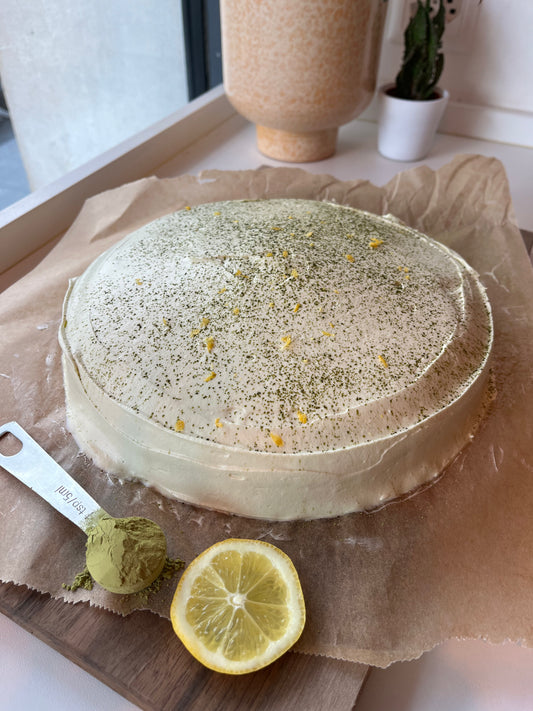 MATCHA LEMON CAKE