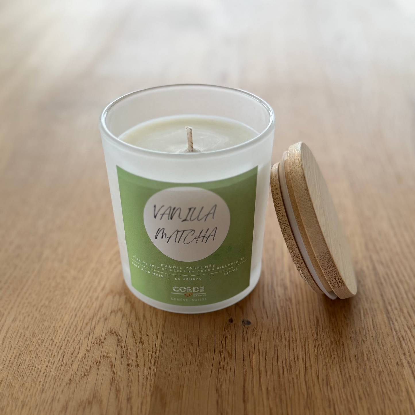 Corde Candle: Vanilla Matcha