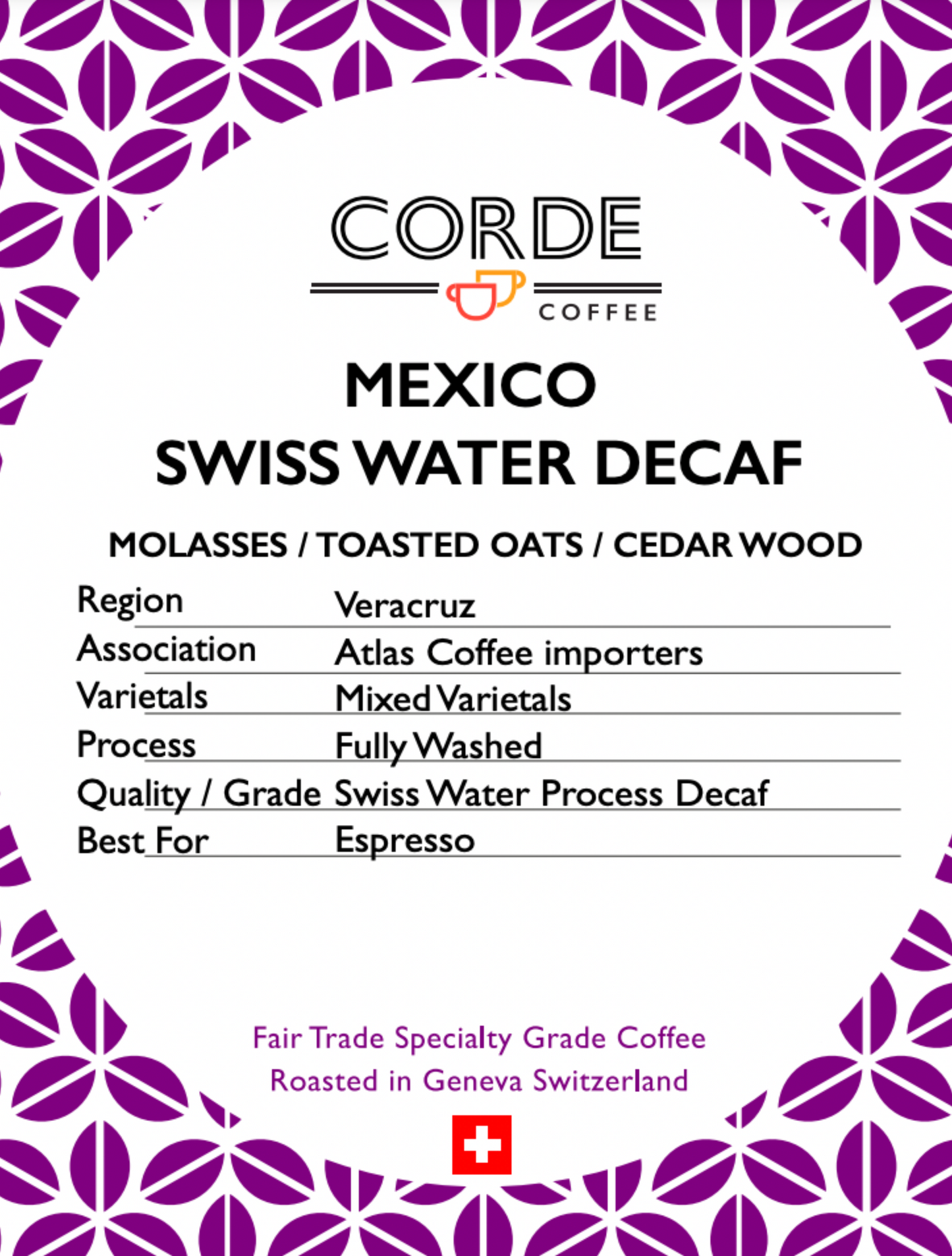 Mexico SWISS WATER DECAF